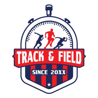 Track & Field Team Logo 14 Miniatura