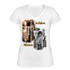Playera Dama: Algodón Peinado Cuello V Miniatura